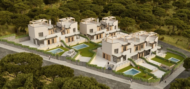 NIEUWBOUW HALFVRIJSTAANDE VILLA'S IN POLOP