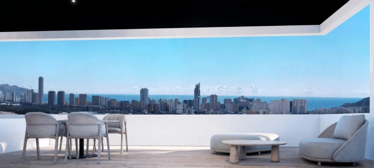 Exclusieve nieuwbouwwoningen met uitzicht op zee in Finestrat, Alicante