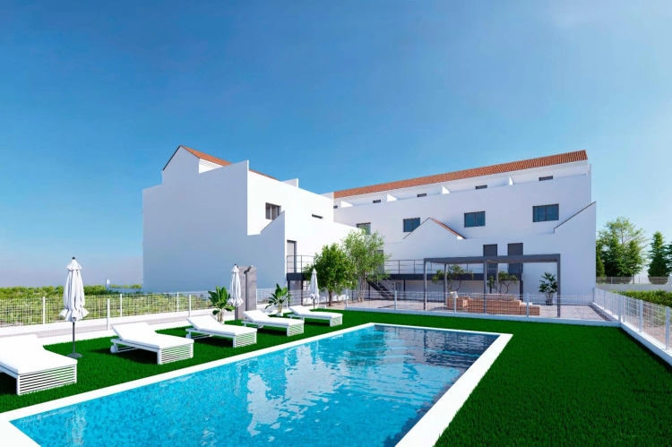 Modern Townhouses with Solarium and Basement in Rafal, Alicante