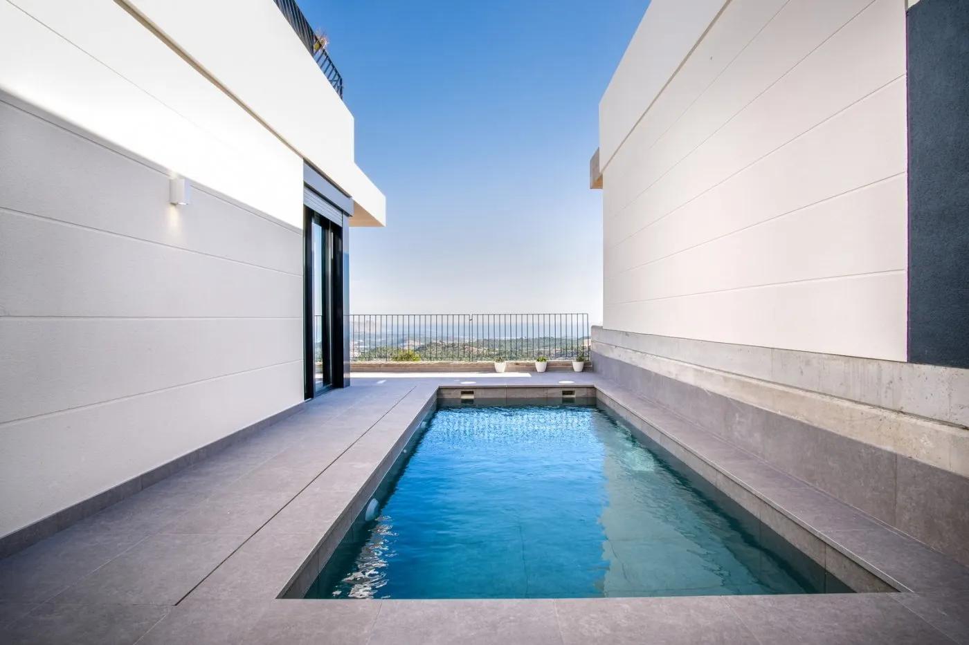 Gloednieuwe vrijstaande villa's met uitzicht op zee in Polop (provincie Alicante) image 36