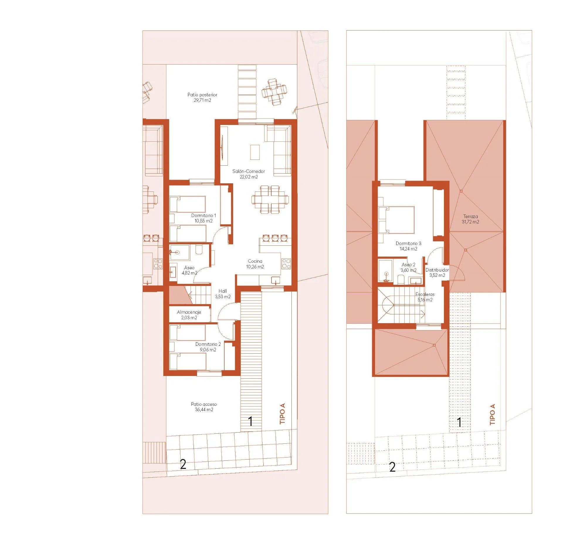 НОВЫЕ ТАУНХАУСЫ В ГОЛЬФ-КУРОРТЕ АЛЬТAНА, МУРСИЯ image 20