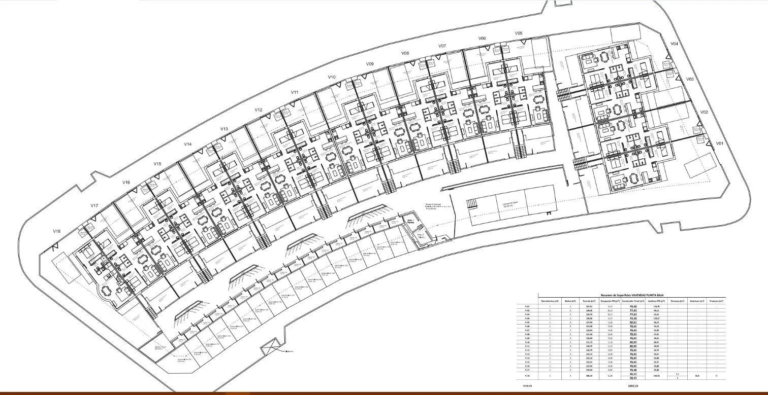 Nybyggt bostadskomplex med moderna bungalows och radhus i Pilar de la Horadada. image 16